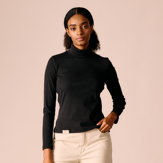 JERSEY CUELLO TORTUGA - NEGRO
